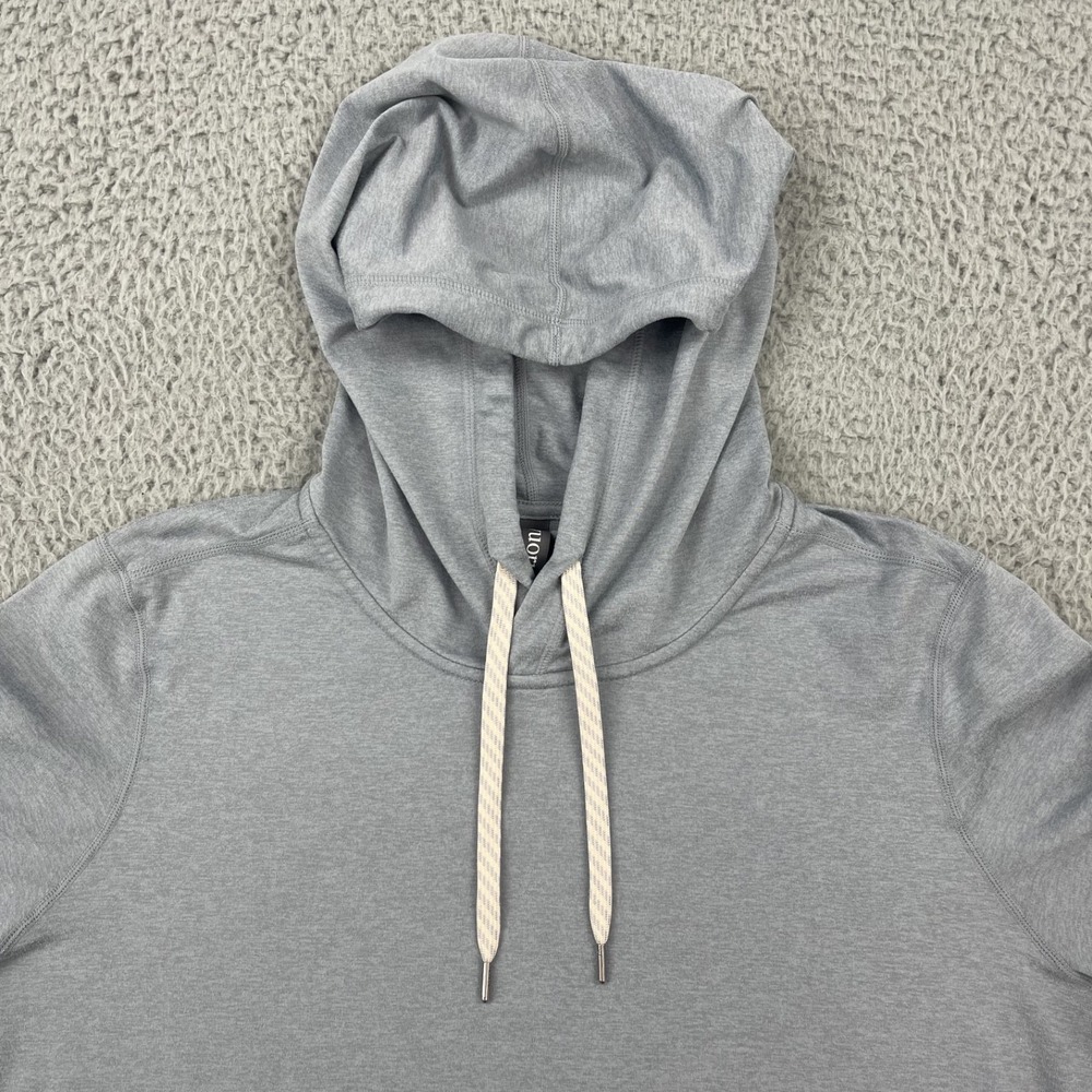 Vuori Halo Essential Hoodie Womens XL Heathered Gray Dream Knit Pullover VW226 - Picture 2 of 12